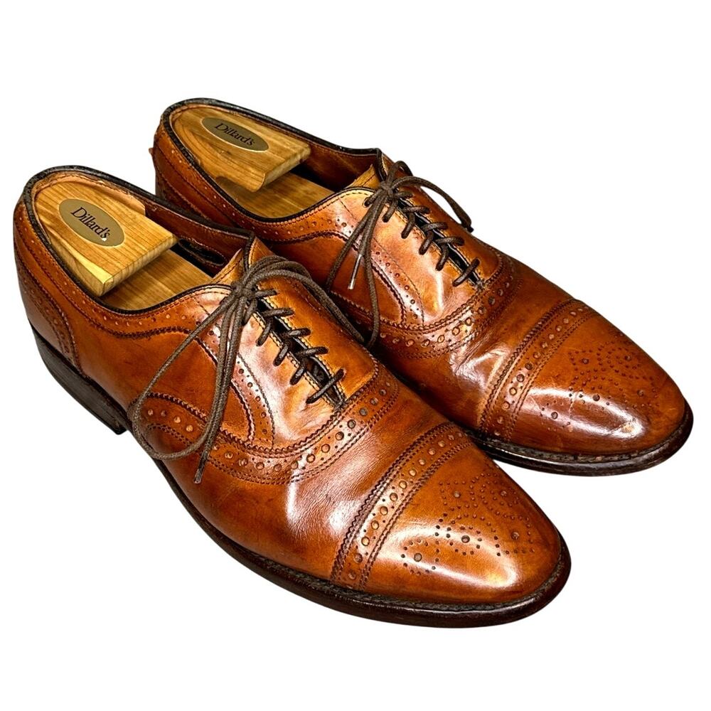 Allen Edmonds Strand Cap Toe Oxford Brown Calf 11D Goodyear Welt